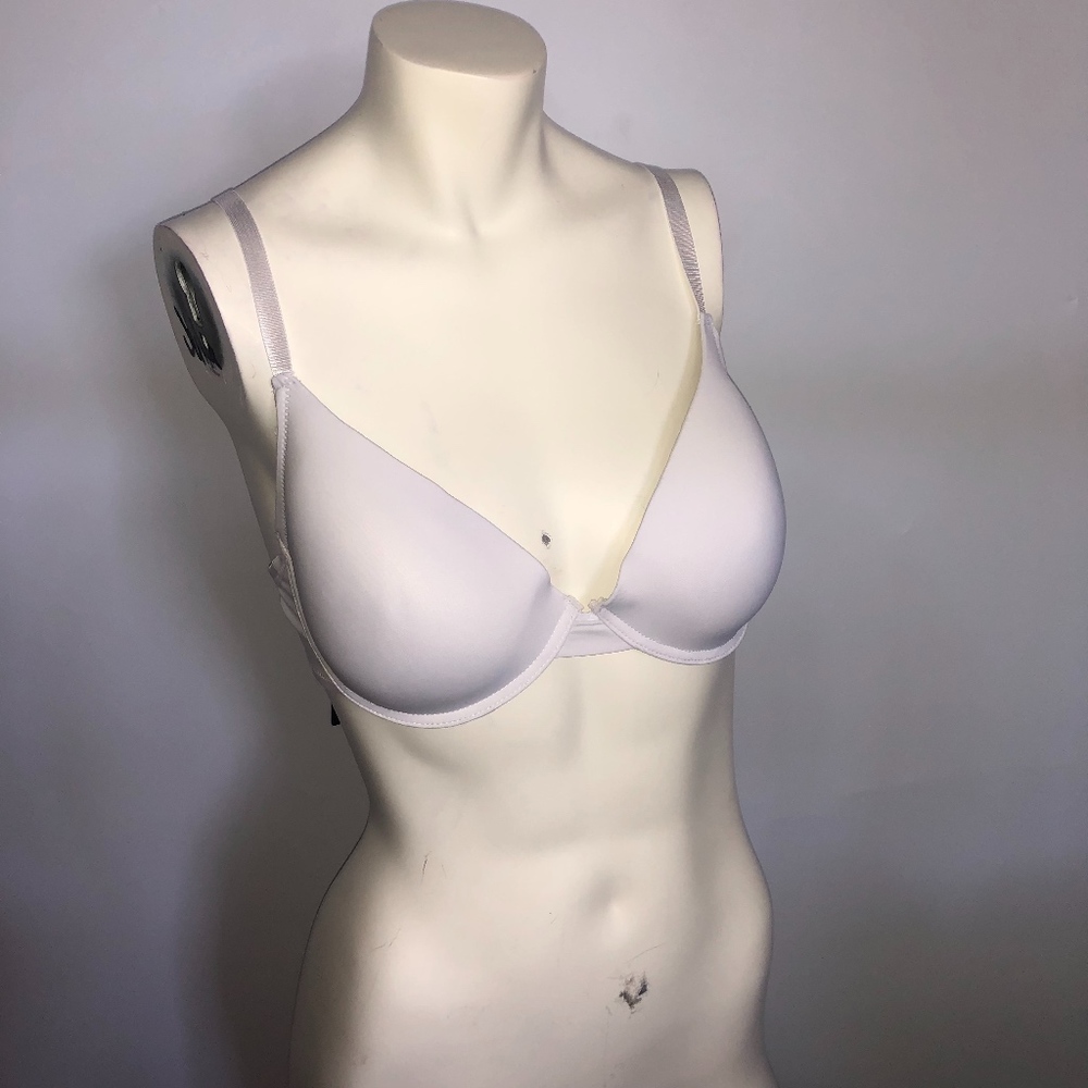 Kiss Lace Womens White Underwire Bra 34B